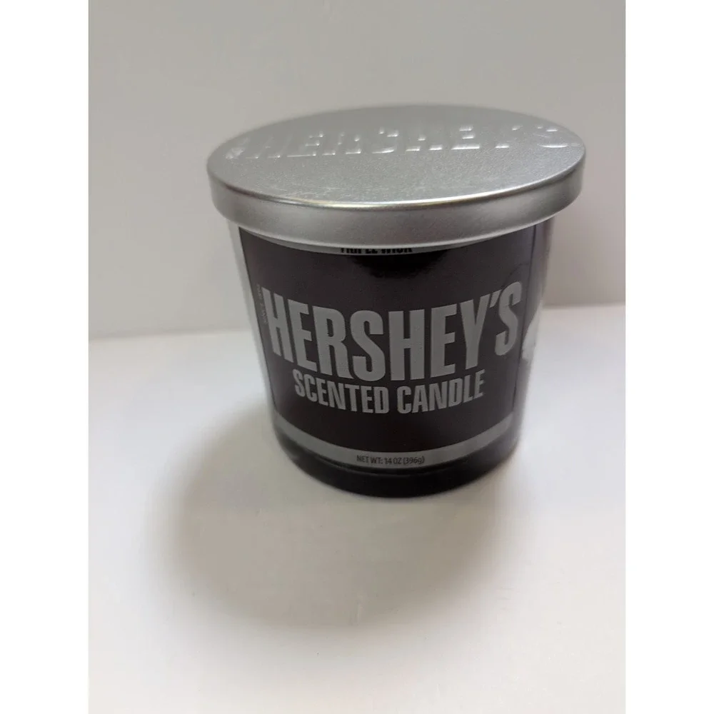 Hershey's Scented Candle Jar Triple Wick 14oz Smell Like Chocolate
